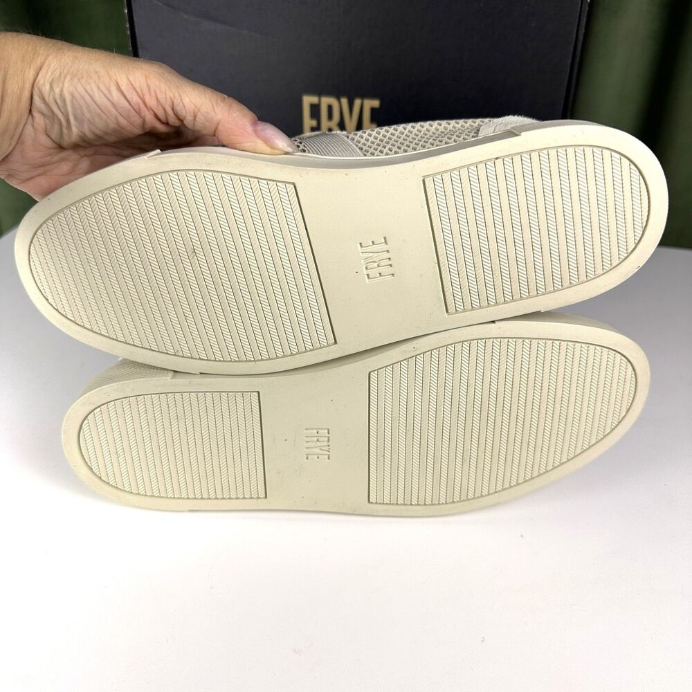 Frye Ivy Diamond Emboss Slip Ivory Comfort Sneakers Women's Shoes Size 7.5M New - Picture 6 of 9